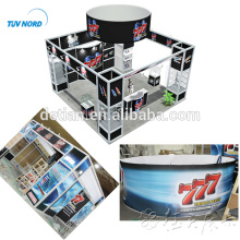 Detian Offer aluminium profiles PVC panel sticker exhibition booth with cabinets